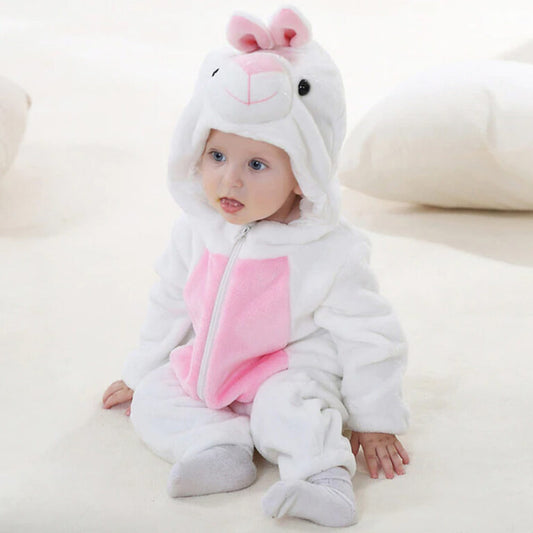 Rabbit Plush Baby Jumpsuit